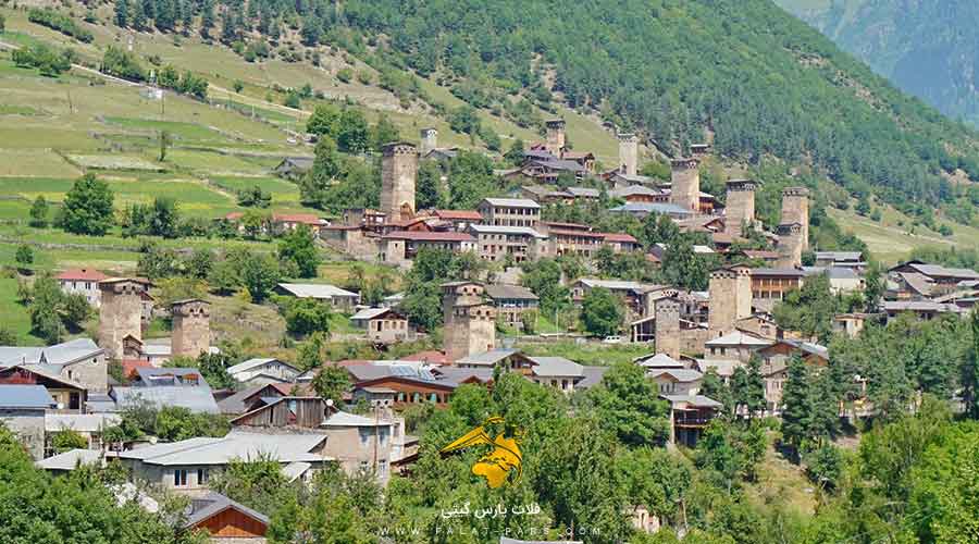 روستای سوانتی و شهر متسیا گرجستان